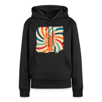Hummer - Frauen Premium Bio Hoodie - Schwarz - Vorne - Julia (174cm)