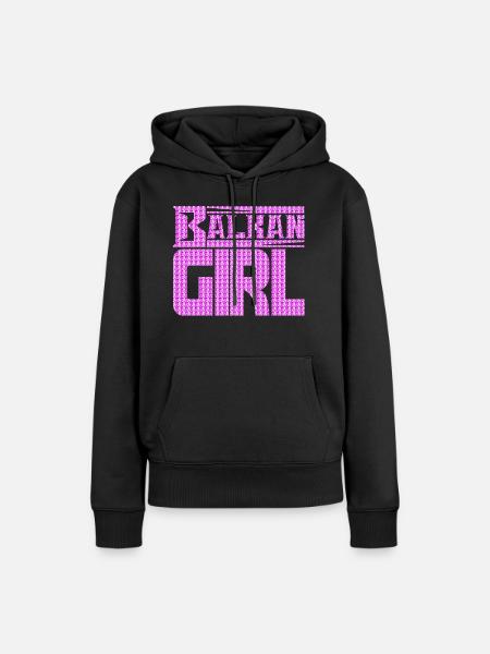 Balkans Croatie Bosnie Serbie juge exyu boy girl - Sweat à capuche Premium bio Femme - noir