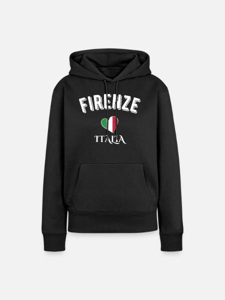 Florenz Italien - Frauen Premium Bio Hoodie - Schwarz