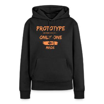 Prototype, only one was made - Frauen Premium Bio Hoodie - Schwarz - Vorne - Julia (174cm)