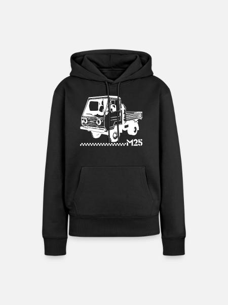 Multicar M25 Neu - Frauen Premium Bio Hoodie - Schwarz