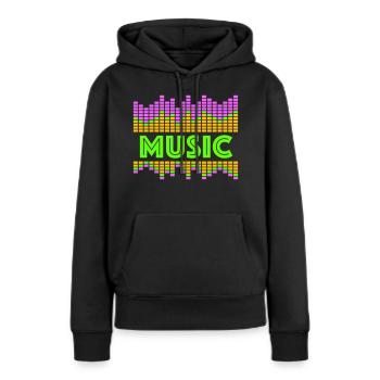 Music Equalizer LED Lichter Rhythmus tanzen Stereo - Frauen Premium Bio Hoodie - Schwarz - Vorne - Julia (174cm)