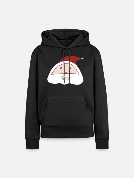 weihnachtsmann - Frauen Premium Bio Hoodie - Schwarz