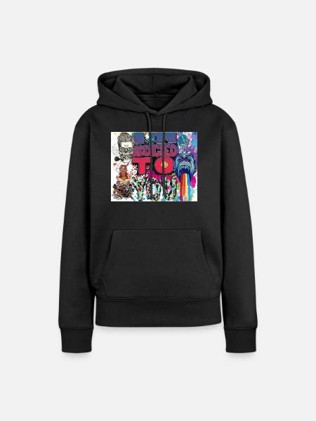 2 Original - Frauen Premium Bio Hoodie - Schwarz