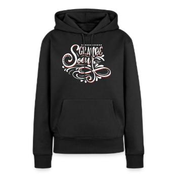 older sister - Women’s Premium Organic Hoodie - black - Front - Julia (174cm)