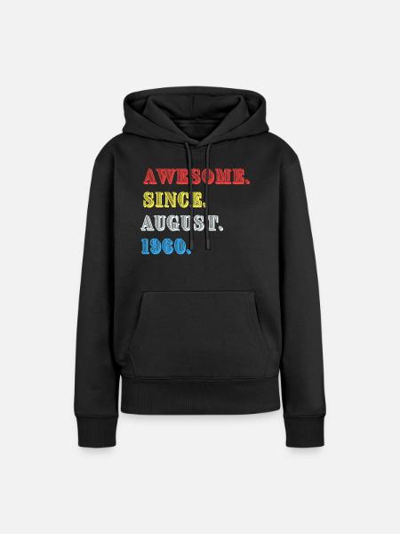 IMPRESIONANTE DESDE AGOSTO DE 1960 - Dame Premium hoodie, økologisk bomuld - sort