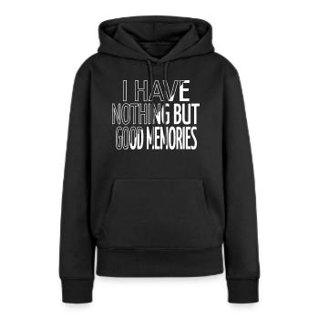 pirater l’idée actuelle ordinateur freak cadeau crypter - Sweat à capuche Premium bio Femme - noir - Devant - Julia (174cm)