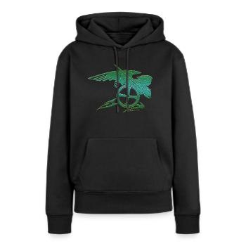 Michael Erzengel Heiliger Christlicher Engel Heiliger Heiliger Snkt - Frauen Premium Bio Hoodie - Schwarz - Vorne - Julia (174cm)