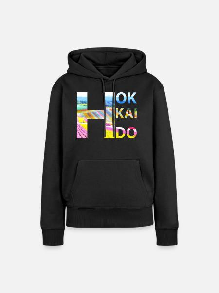 Hokkaido - Frauen Premium Bio Hoodie - Schwarz