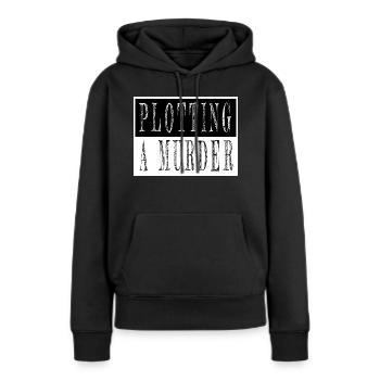 Blog Joke Books Geek citation dictons châssis editer - Sweat à capuche Premium bio Femme - noir - Devant - Julia (174cm)