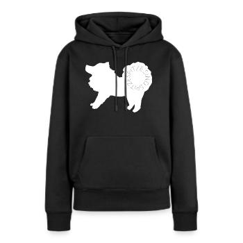 Spitze sind spitze! White - Frauen Premium Bio Hoodie - Schwarz - Vorne - Julia (174cm)