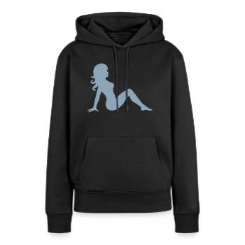erotisch mädchen - Frauen Premium Bio Hoodie - Schwarz - Vorne - Julia (174cm)