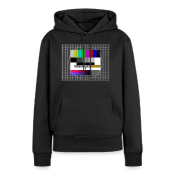 image test - Sweat à capuche Premium bio Femme - noir - Devant - Julia (174cm)