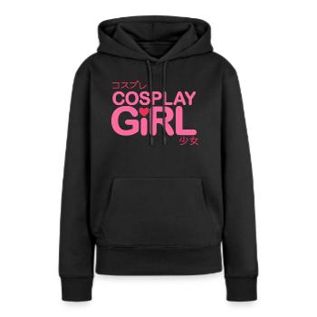 cosplay fille - Sweat à capuche Premium bio Femme - noir - Devant - Julia (174cm)