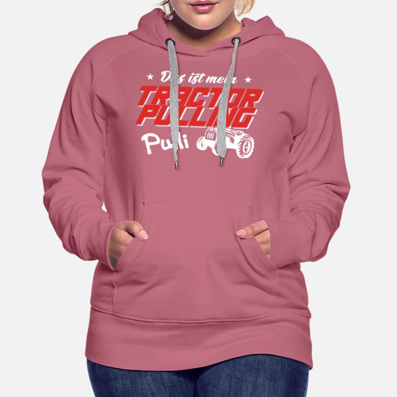 Tractor Pulling Pull Sweat à capuche Premium bio Femme