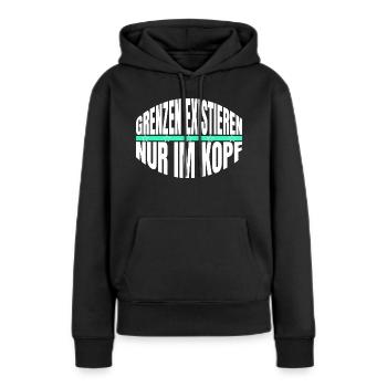 powerlifting power couple power lifting animal - Frauen Premium Bio Hoodie - Schwarz - Vorne - Julia (174cm)