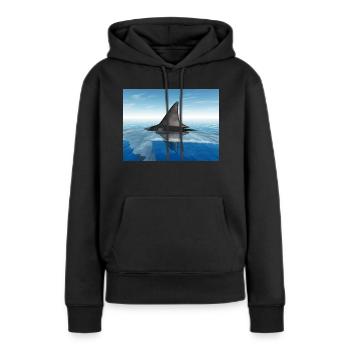 Great white shark - Women’s Premium Organic Hoodie - black - Front - Julia (174cm)