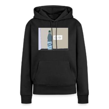 Flasche - Frauen Premium Bio Hoodie - Schwarz - Vorne - Julia (174cm)