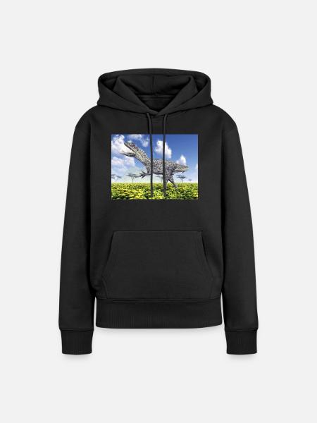 Dinosaurier Allosaurus - Frauen Premium Bio Hoodie - Schwarz
