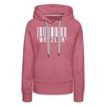 Wetzlar Westerwald - Frauen Premium Bio Hoodie - Malve - Vorne - Isabella (175cm)