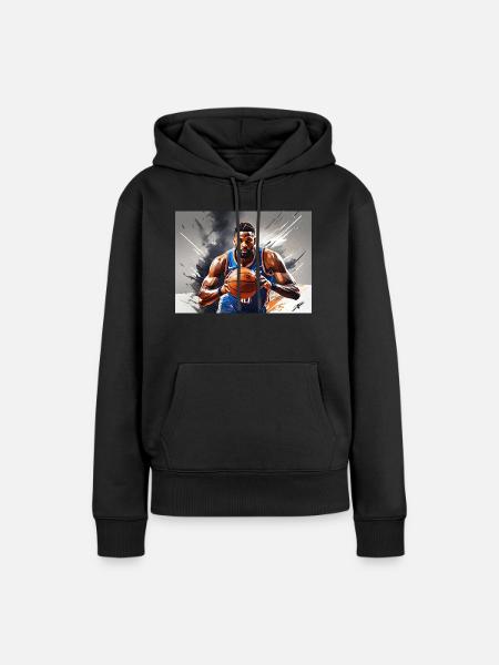 Basketball #1 - Frauen Premium Bio Hoodie - Schwarz