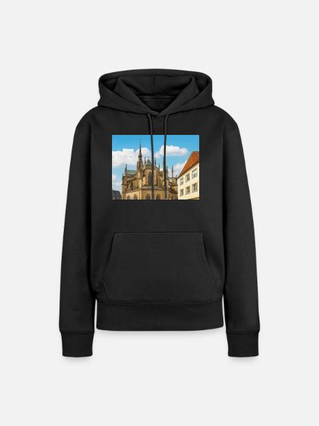Marienkirche Osnabrück - Frauen Premium Bio Hoodie - Schwarz
