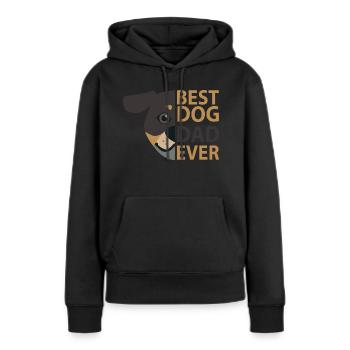 Dog Hund - Frauen Premium Bio Hoodie - Schwarz - Vorne - Julia (174cm)