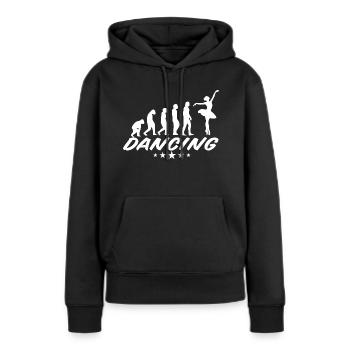 Dancing Dance Music - Frauen Premium Bio Hoodie - Schwarz - Vorne - Julia (174cm)