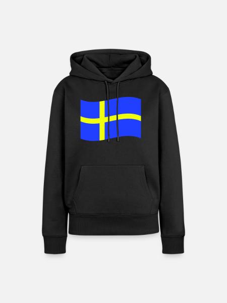 Schweden - Frauen Premium Bio Hoodie - Schwarz
