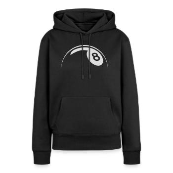 8-Ball - Frauen Premium Bio Hoodie - Schwarz - Vorne - Julia (174cm)