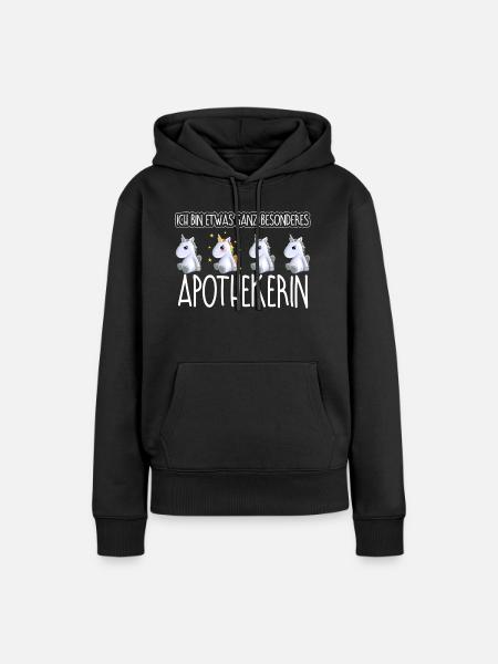 APOTHEKERIN - Toll - Frauen Premium Bio Hoodie - Schwarz