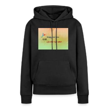 Arthin new year - Frauen Premium Bio Hoodie - Schwarz - Vorne - Julia (174cm)
