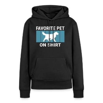 Chien de chasse - Sweat à capuche Premium bio Femme - noir - Devant - Julia (174cm)