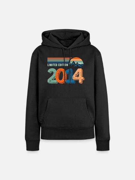 Limitierte Auflage 2014 - Frauen Premium Bio Hoodie - Schwarz