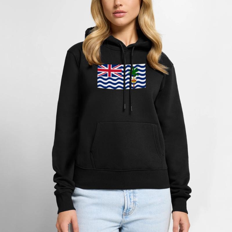 Territoire britannique de l’océan Indien Sweat à capuche Premium bio Femme