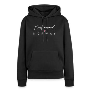 Norvège - Kristiansand - Norvège - Norvège - Sweat à capuche Premium bio Femme - noir - Devant - Julia (174cm)