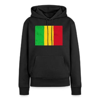 Drapeau du Mali - Sweat à capuche Premium bio Femme - noir - Devant - Julia (174cm)