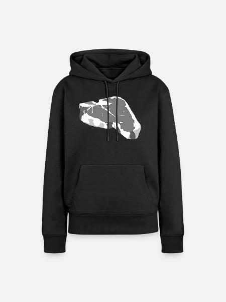 Steak 2 - Frauen Premium Bio Hoodie - Schwarz