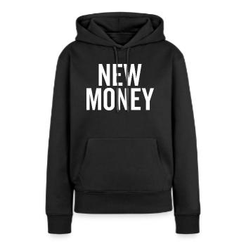 Crédit de restructuration - Sweat à capuche Premium bio Femme - noir - Devant - Julia (174cm)