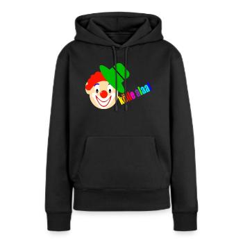 Clown dit kölle alaaf - Sweat à capuche Premium bio Femme - noir - Devant - Julia (174cm)