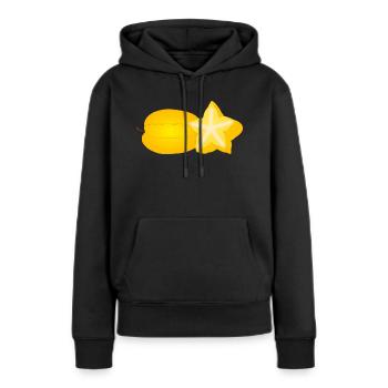 Sternfrucht - Frauen Premium Bio Hoodie - Schwarz - Vorne - Julia (174cm)