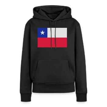 Chile - Frauen Premium Bio Hoodie - Schwarz - Vorne - Julia (174cm)