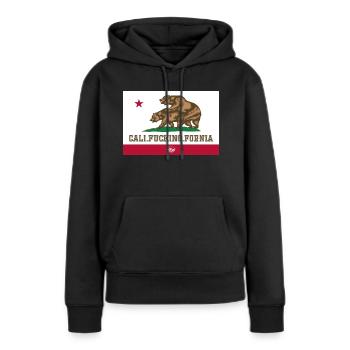 Kalifornien, Kalifornier, Ficken, Bär - Frauen Premium Bio Hoodie - Schwarz - Vorne - Julia (174cm)