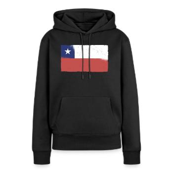 Flagge von Chile Südamerika Chilenen Chilene Santa - Frauen Premium Bio Hoodie - Schwarz - Vorne - Julia (174cm)