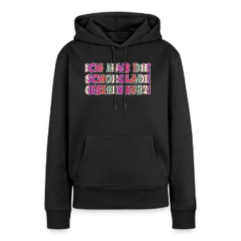depressiv essen frauen probleme weihnachten bäcker - Frauen Premium Bio Hoodie - Schwarz - Vorne - Julia (174cm)
