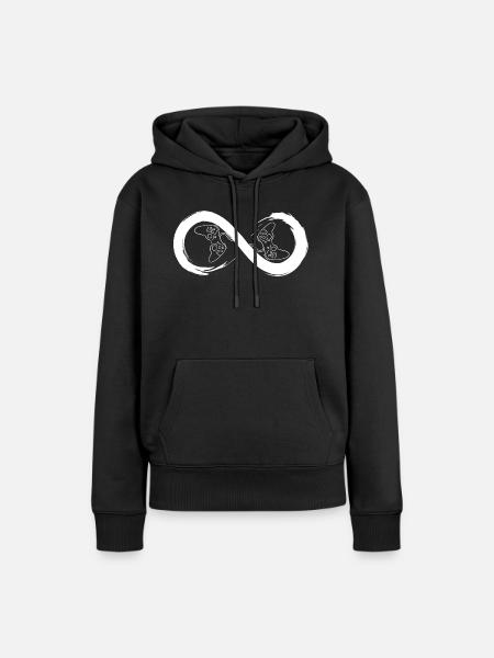 Unendliche Konsole - Frauen Premium Bio Hoodie - Schwarz