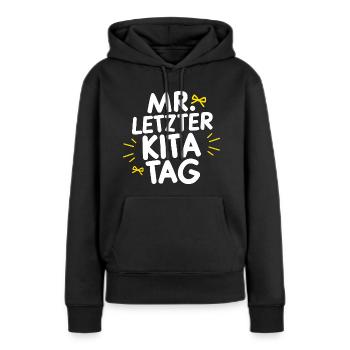Kita Abgänger Abschiedsgeschenk Letzter Kita-Tag - Frauen Premium Bio Hoodie - Schwarz - Vorne - Julia (174cm)
