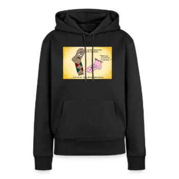 Socken - Frauen Premium Bio Hoodie - Schwarz - Vorne - Julia (174cm)