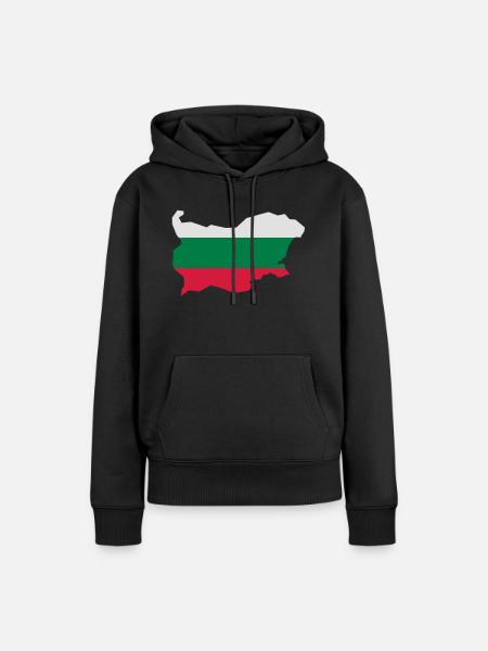 Bulgarien - Frauen Premium Bio Hoodie - Schwarz