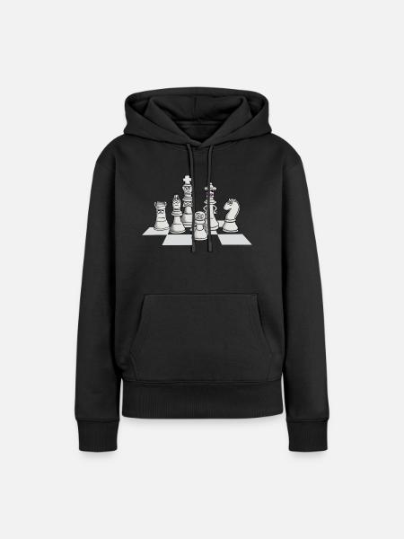 chess_gang - Frauen Premium Bio Hoodie - Schwarz